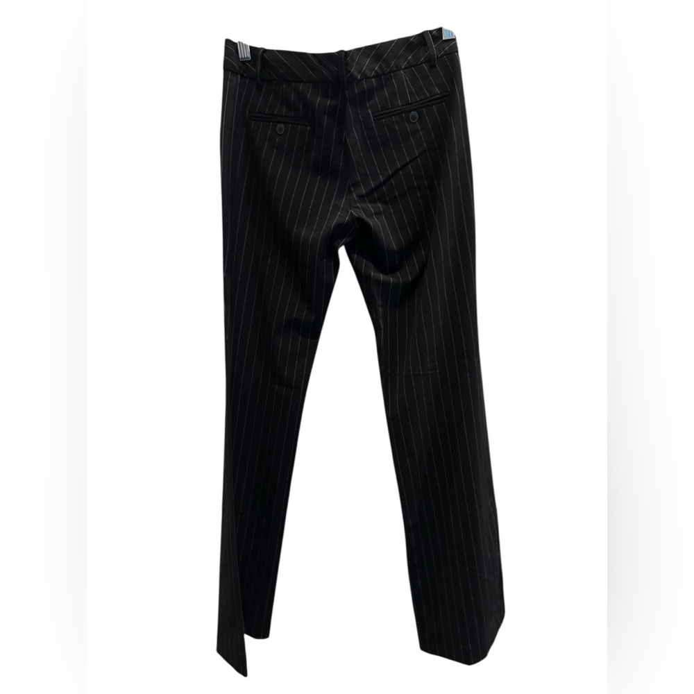 NWT Norma Kamali KAMALIKULTURE Classic Black Pinstripe Trouser Pants Size 4 - Picture 3 of 11
